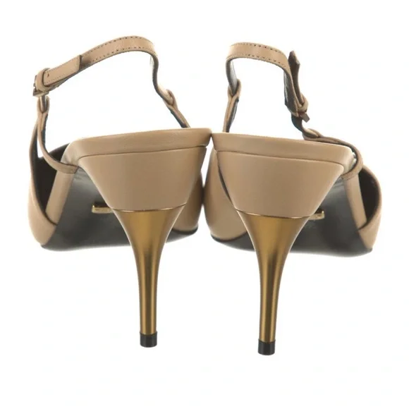 Gucci Leather Slingback Heels - Picture 4 of 5